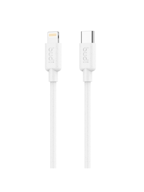 BUDI USB-C to Lightning Cable - 1M - 2.4A Braided Charging Cable