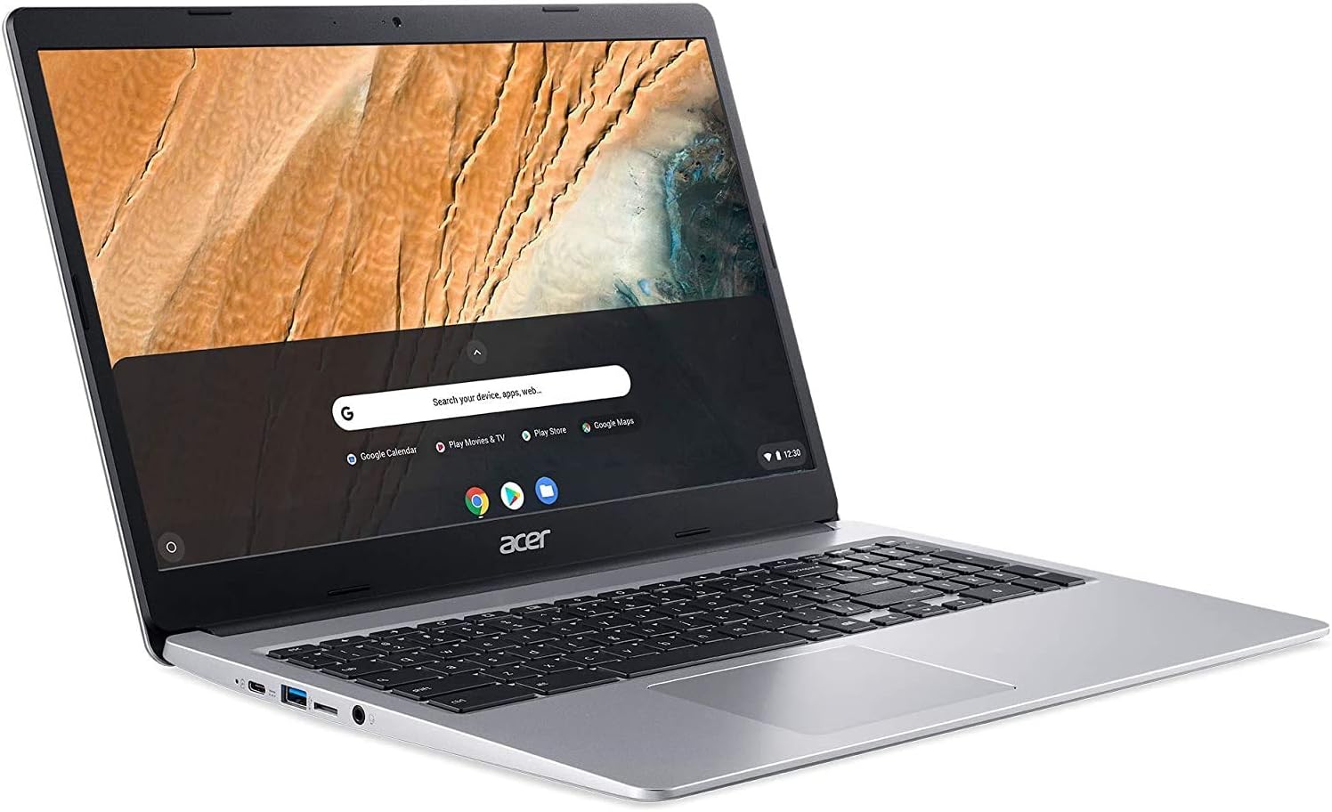 Acer 315 Touch ChromeBook - 15.6" FHD with 4GB RAM & 128GB Storage - Pure Silver