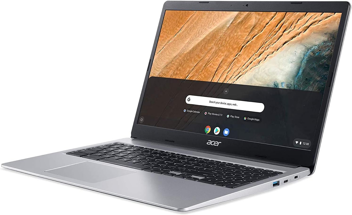 Acer 315 Touch ChromeBook - 15.6" FHD with 4GB RAM & 128GB Storage - Pure Silver