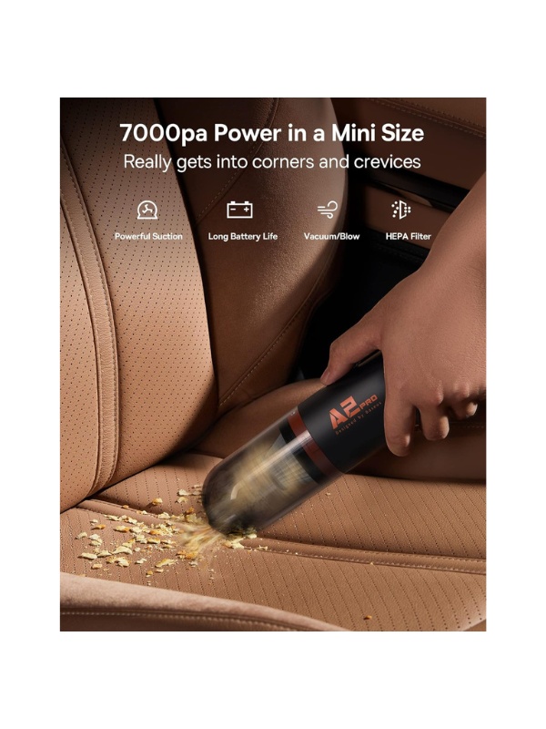 Baseus A2 Car Vacuum Cleaner - Compact, Powerful & Portable