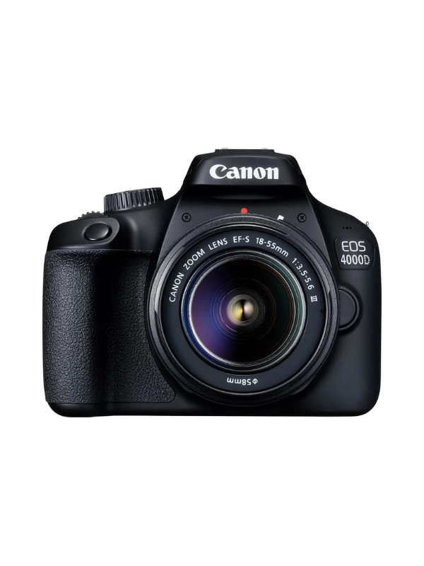 Canon EOS 4000D DSLR Camera - 18-55mm Lens - Black