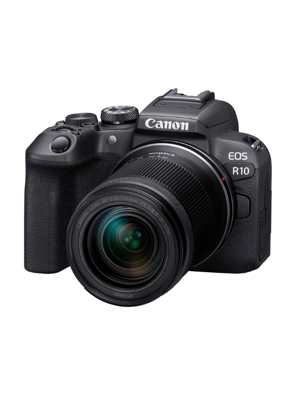 Canon EOS R10 + RF-S 18-150mm Lens - Mirrorless Camera with 15fps Shooting