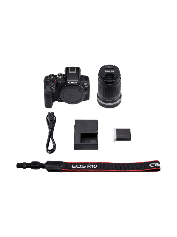 Canon EOS R10 + RF-S 18-150mm Lens - Mirrorless Camera with 15fps Shooting