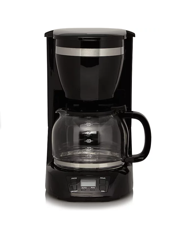 George Home Digital Coffee Machine - 1.5L Capacity & 900W Power - Black