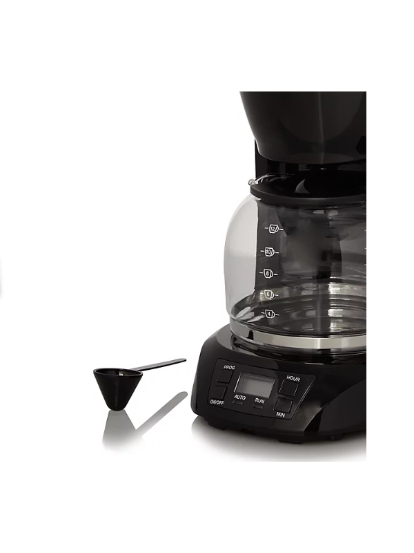 George Home Digital Coffee Machine - 1.5L Capacity & 900W Power - Black