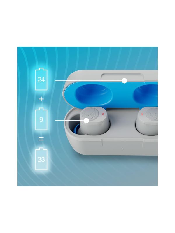 Skullcandy Jib True 2 Wireless Earbuds - Grey Blue