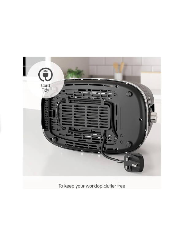 Morphy Richards Hive 4-Slice Toaster - Black, Defrost & Reheat