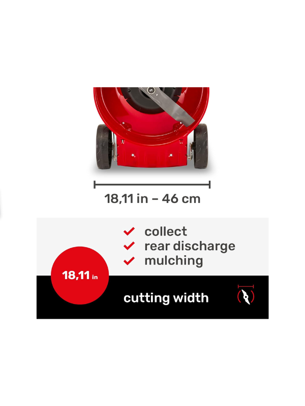 Mountfield HP185 Petrol Lawnmower - Hand-Propelled Durability