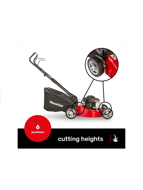 Mountfield HP185 Petrol Lawnmower - Hand-Propelled Durability